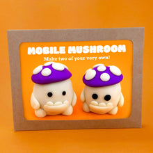 Load image into Gallery viewer, Make Your Own Glowing Mobile Mushroom Kit! Each kit makes two Glowing Mobile Mushrooms