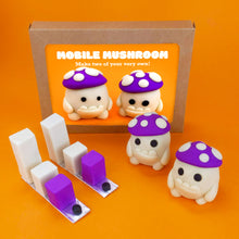 Load image into Gallery viewer, Make Your Own Glowing Mobile Mushroom Kit! Each kit makes two Glowing Mobile Mushrooms