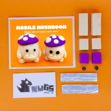 Load image into Gallery viewer, Make Your Own Glowing Mobile Mushroom Kit! Each kit makes two Glowing Mobile Mushrooms
