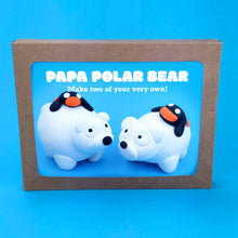 Load image into Gallery viewer, Make Your Own Papa Polar Bear Kit! Each kit makes two Polar Bears