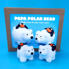 Load image into Gallery viewer, Make Your Own Papa Polar Bear Kit! Each kit makes two Polar Bears