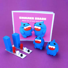 Load image into Gallery viewer, Make Your Own Shimmer Shark Kit! Each kit makes 2 Shimmer Sharks
