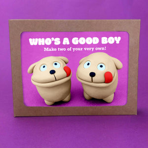 Make Your Own Who's a Good Boy Kit! Each kit makes two little doggies.