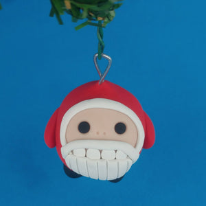 Santa Ball Ornament