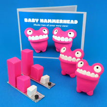 Load image into Gallery viewer, Make Your Own Baby Hammerheads Kit! Each kit makes 2 Baby Hammerheads
