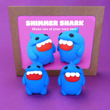 Load image into Gallery viewer, Make Your Own Shimmer Shark Kit! Each kit makes 2 Shimmer Sharks
