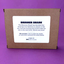 Load image into Gallery viewer, Make Your Own Shimmer Shark Kit! Each kit makes 2 Shimmer Sharks
